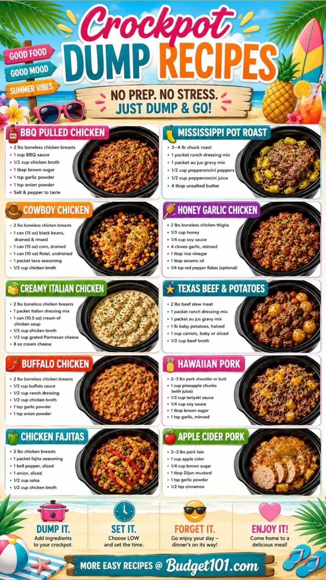 Dump and Go Crock Pot Recipes: Creamy Chicken and Rice